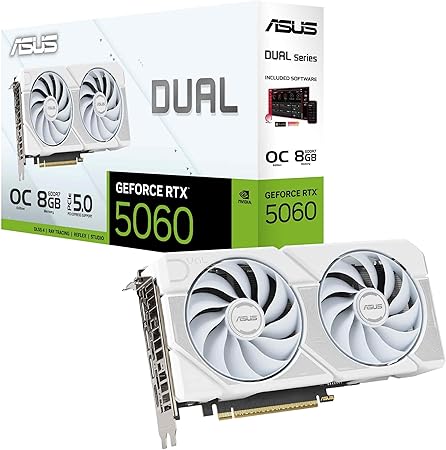 NVIDIA GeForce RTX5060 8GB OC ASUS DUAL BLANCA